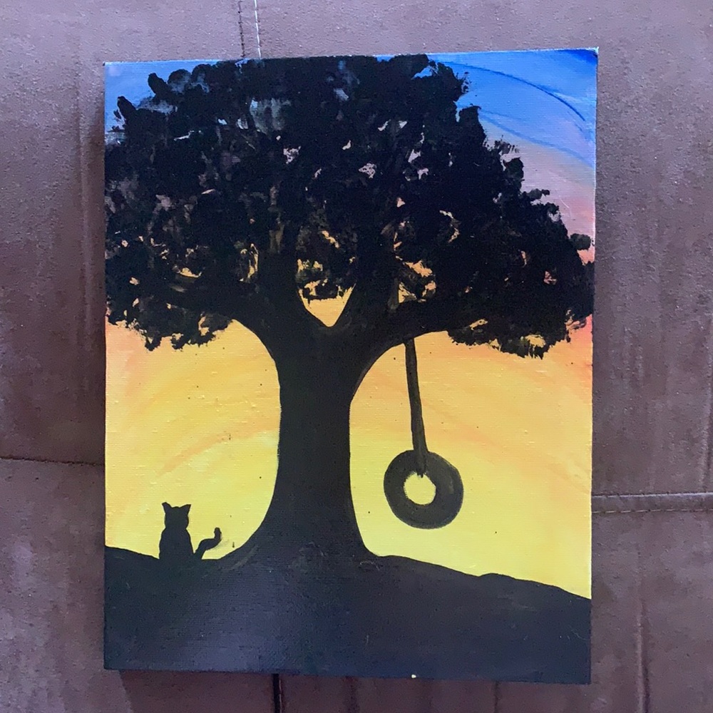 Sunrise, Original Art Acrylic Painting